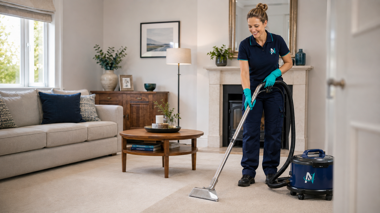 Extraction cleaning technique used on mattresses and soft furnishings