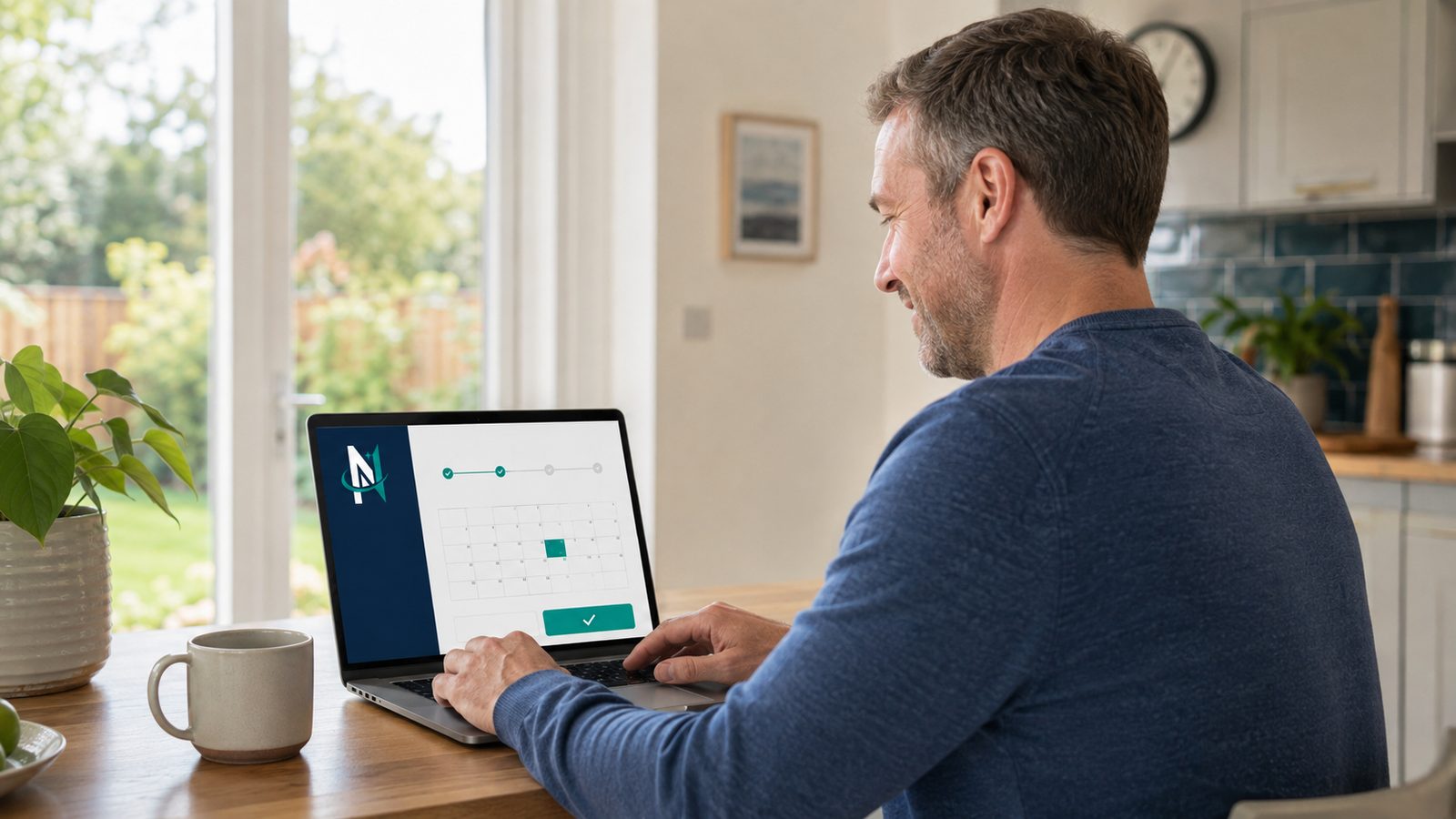 Booking a Novaris clean online from home